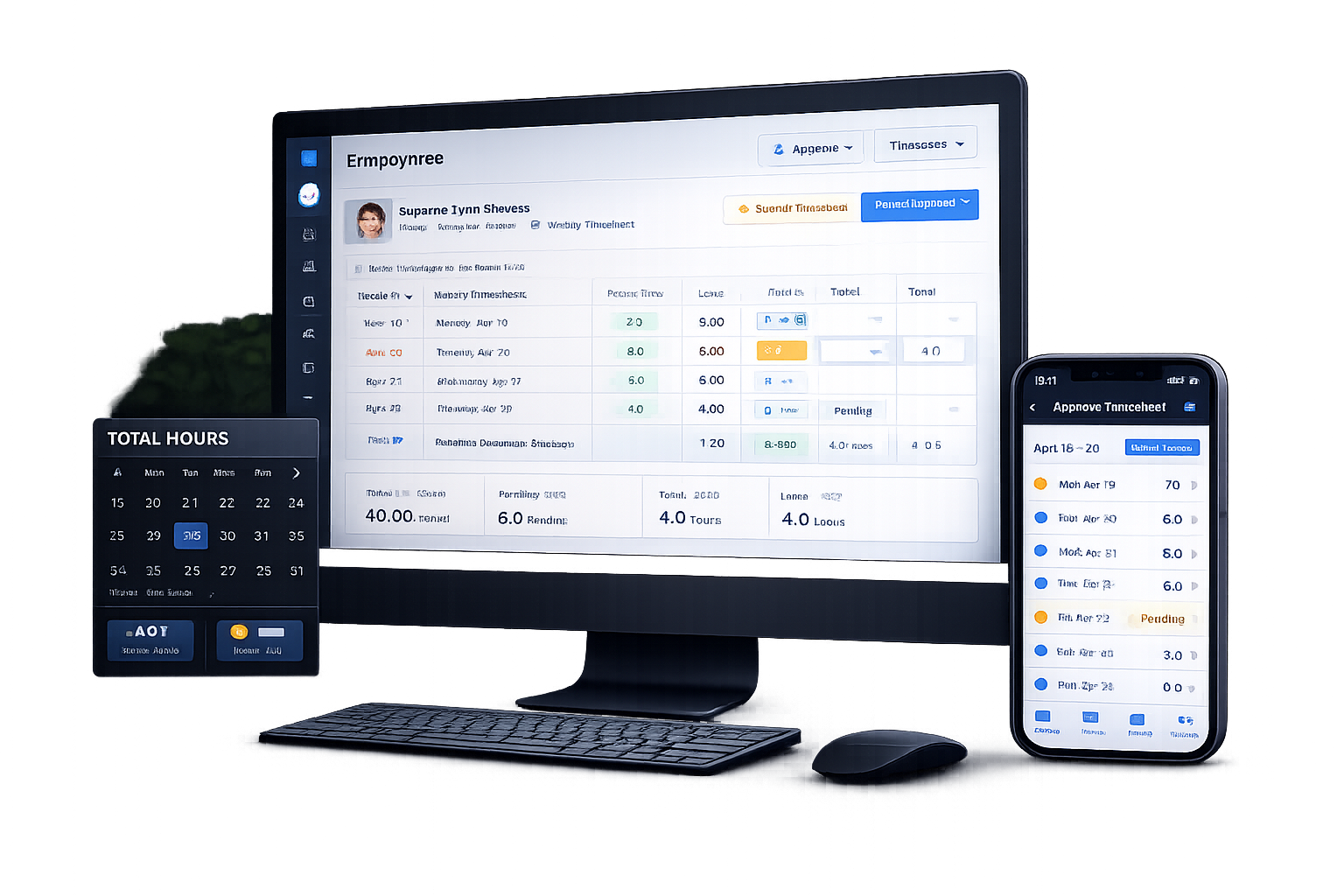 NickName Time Sheet dashboard - attendance and timesheet view